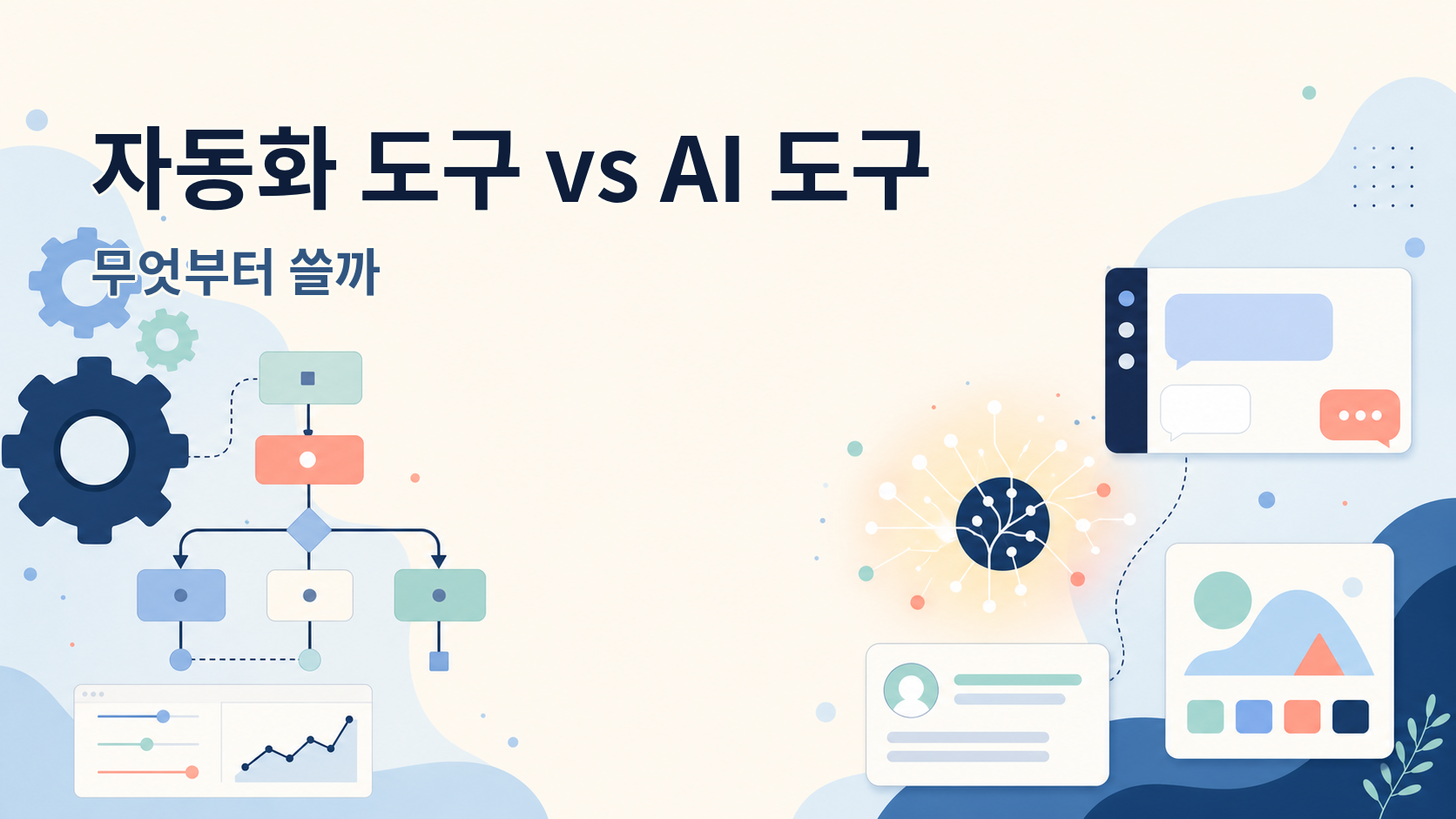자동화 도구와 AI 도구, 입문자는 무엇부터 써야 할까