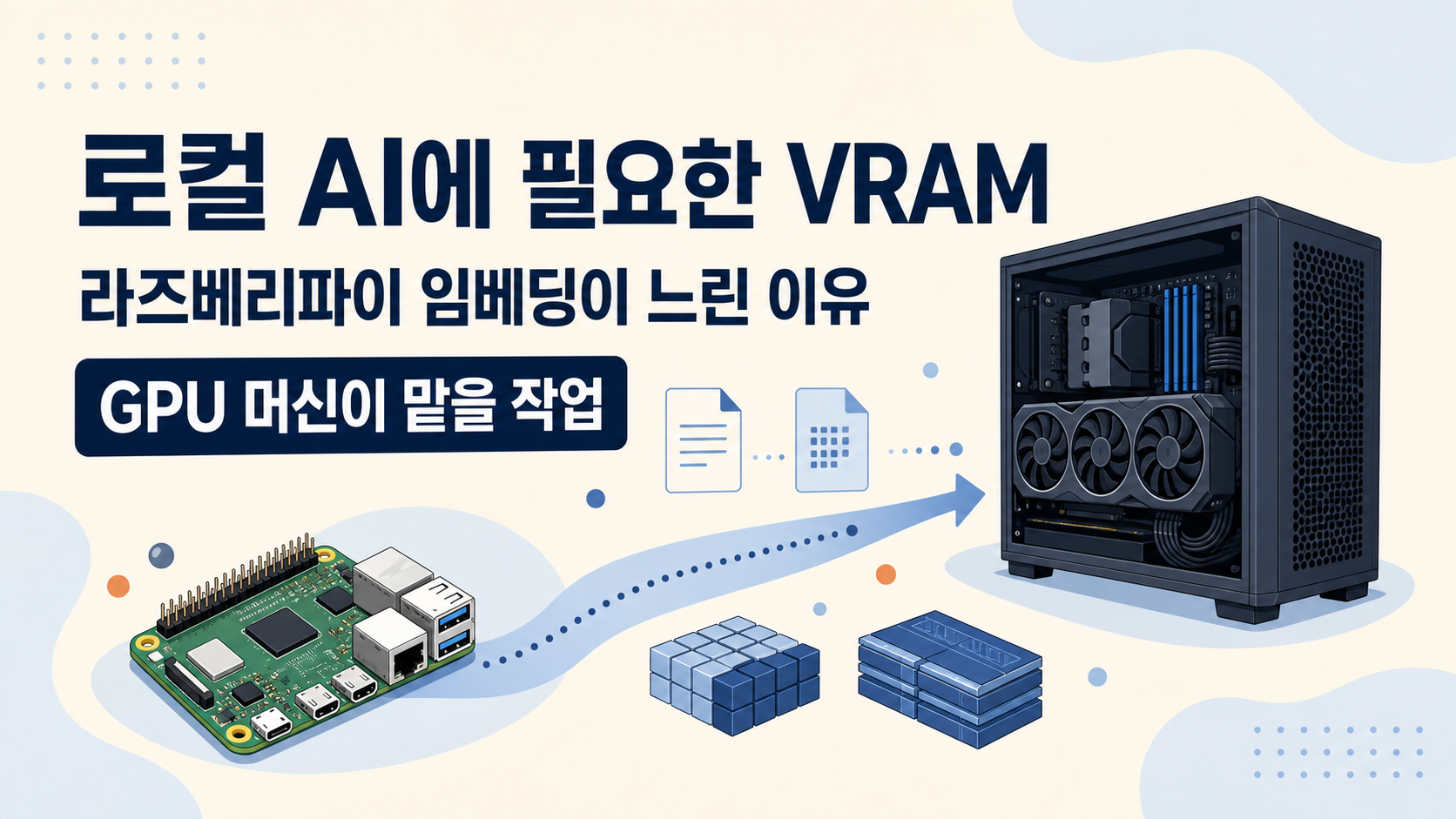 로컬 AI에 VRAM이 필요한 이유: 라즈베리파이 벡터 임베딩이 느린 원인과 GPU 활용 도구