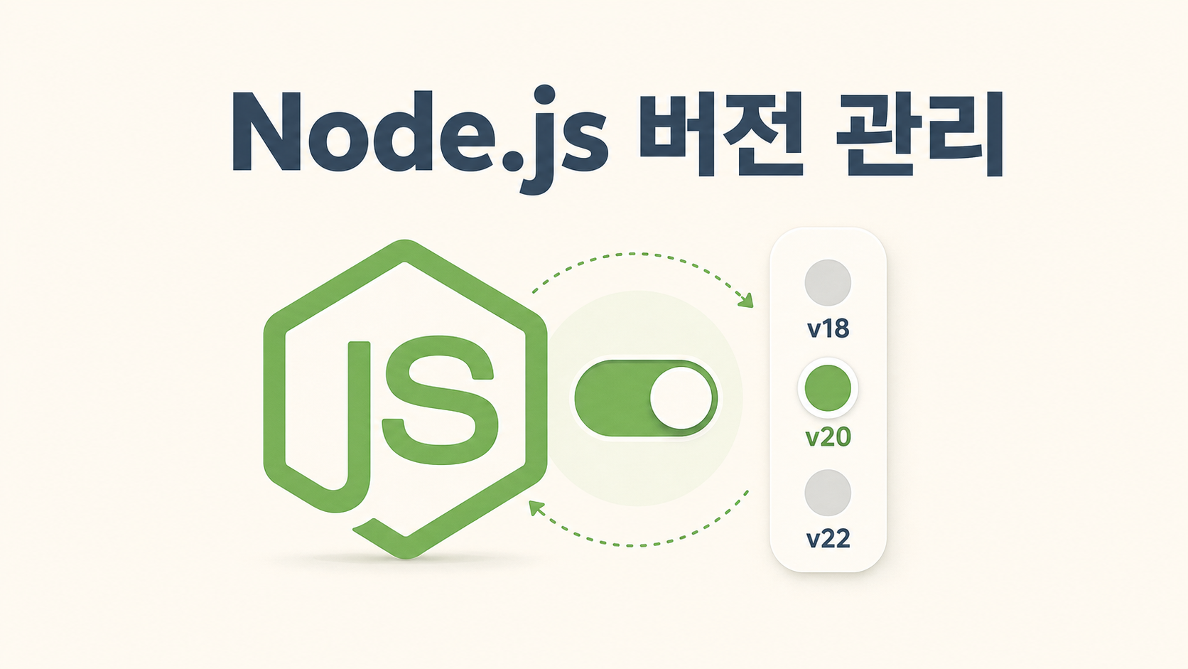 Node.js와 버전 관리 도구, 입문자 기준으로 정리